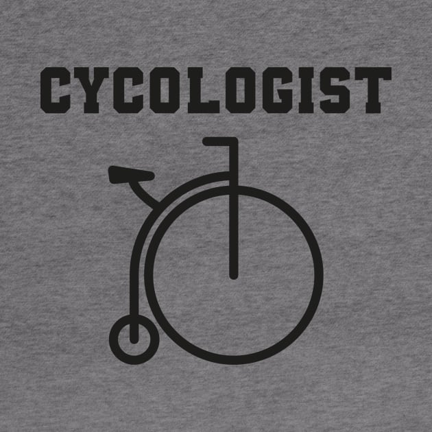 Cycologist with old bicycle by MerchSpot